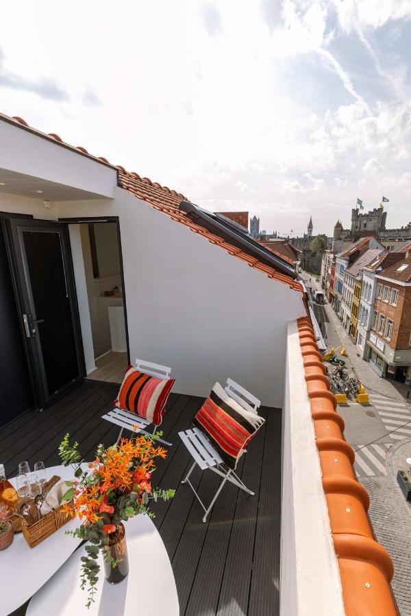 Duplex-Apartment With Terrace On Top Location In Ghent Gante Exterior foto